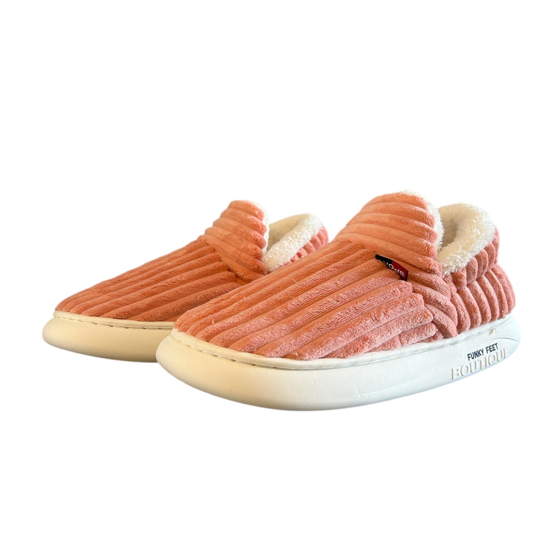 Close-up of The Little Softie Pink soft plush lining