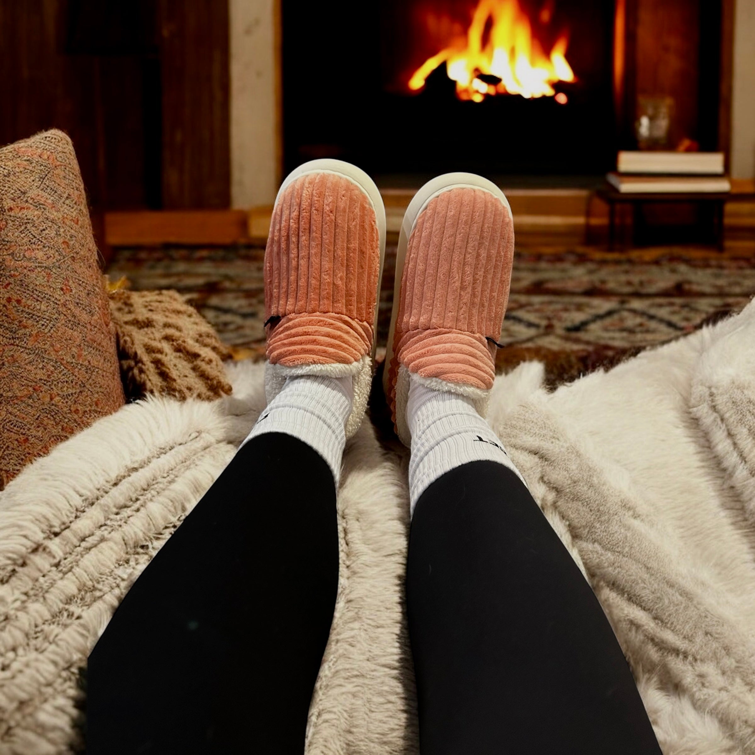 The Little Softie Pink slippers - lightweight and cosy design